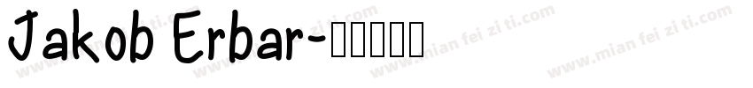 Jakob Erbar字体转换